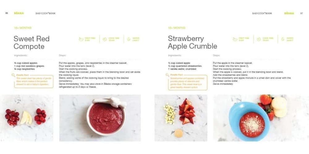BEABA Babycook Book - New Edition Baby Food Cookbook | Healthy Homemade Baby Food Recipes | Perfect for New Parents & Meal Prep