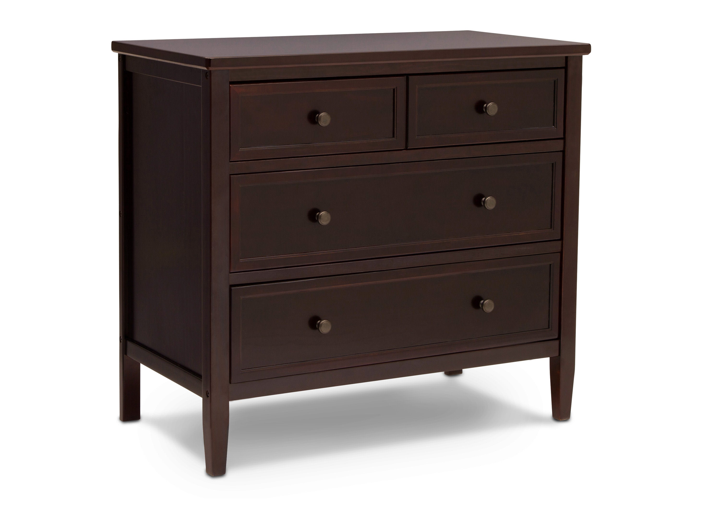 Epic 3-Drawer Wooden Dresser with Interlocking Drawers - Sturdy Bedroom Storage Organizer for Clothes, Linens & Accessories | Perfect for Master Bedroom, Guest Room or Dormitory