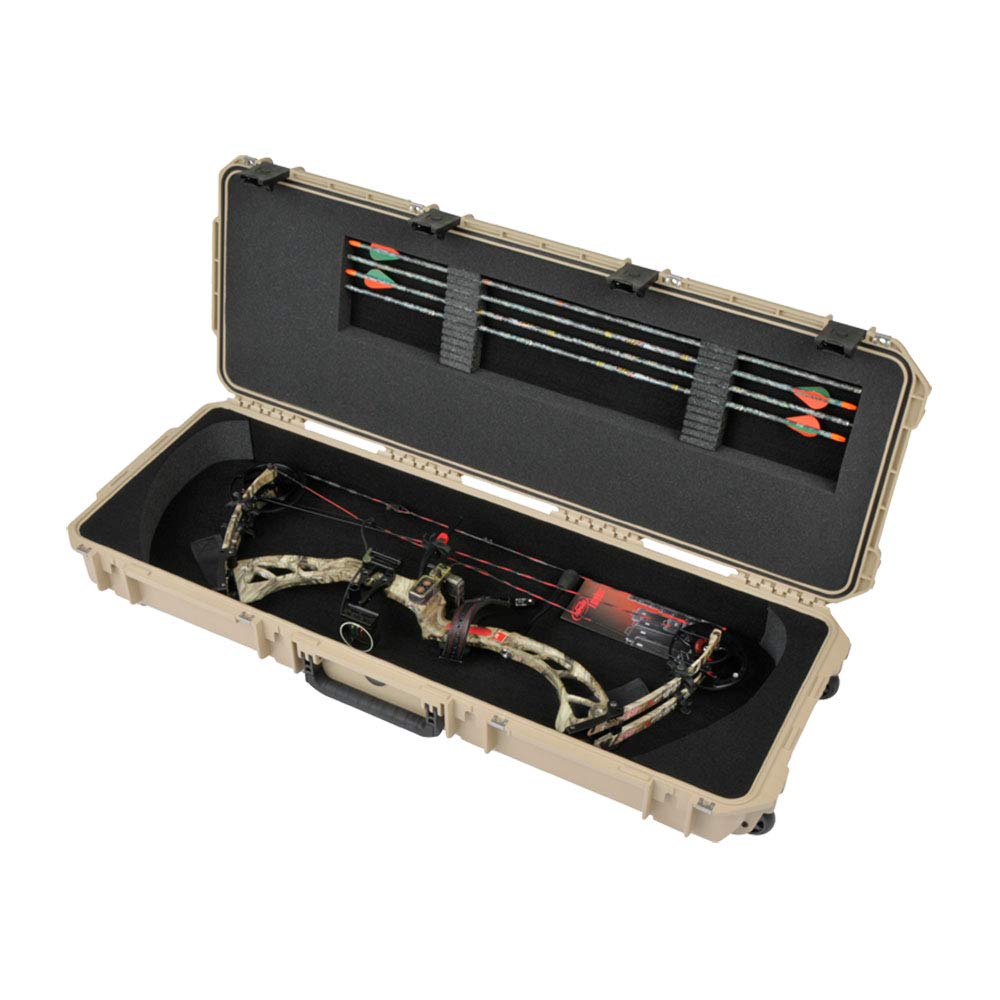 SKB iSeries Compact Hard Plastic Utility Case for Bow and Arrow - Durable Protective Storage for Hunting, Archery & Outdoor Sports