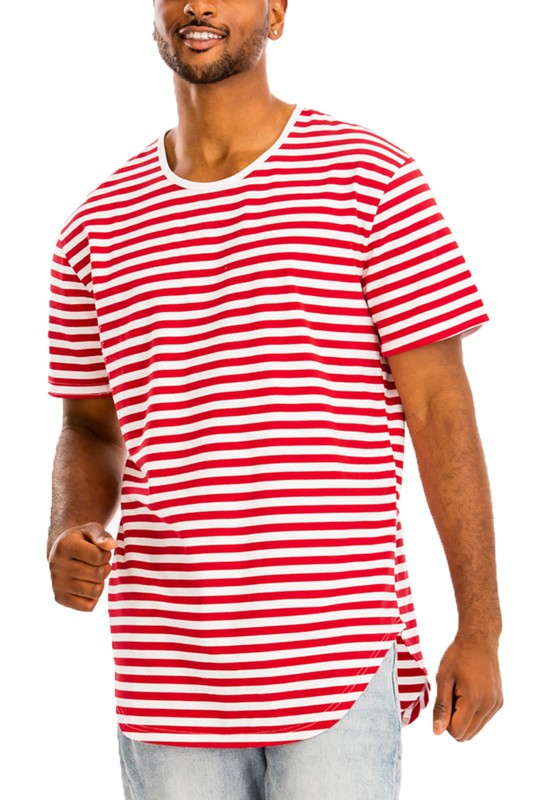 Stylish Striped Elongated T-Shirt for Women | Trendy Oversized Fit | Perfect for Casual Outfits, Layering & Everyday Wear