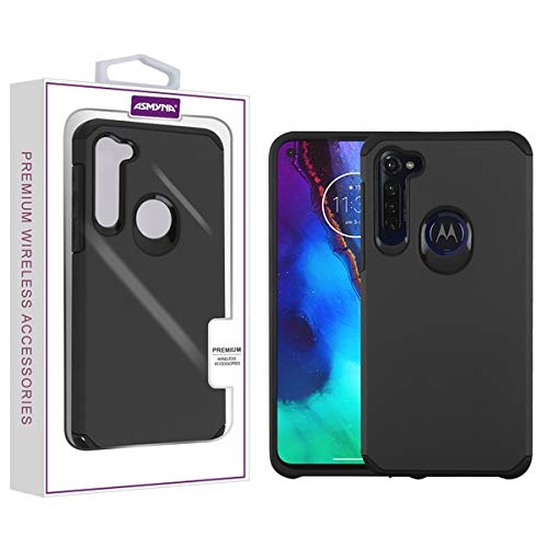 Asmyna Astronoot Shockproof Case for Motorola Moto G Stylus (2023/2022) - Black Protective Phone Cover | Durable Slim Fit Design with Raised Edges | Perfect for Work, Travel & Outdoor Activities