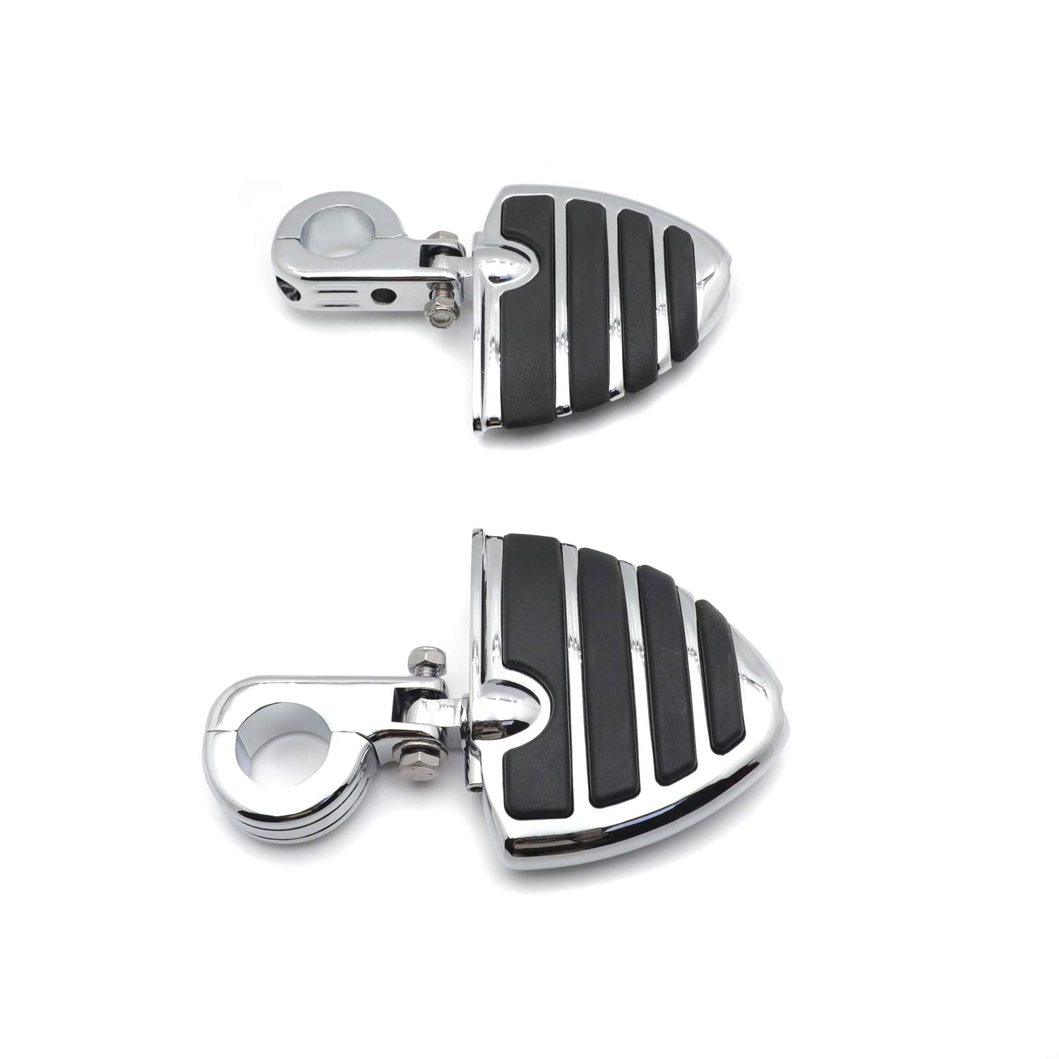 HD Sportster 883 XL1200 1340 Motorcycle Engine Guards with Wing Footpegs & P Clamps - Heavy Duty Crash Protection for Harley Davidson Cruisers (Perfect for Long Rides & Off-Road Adventures)