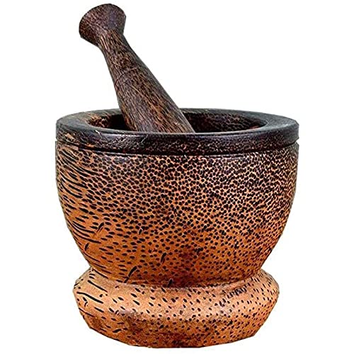 Premium Blacklight Wooden Garlic Masher - Natural Solid Wood Garlic Press & Herb Crusher for Kitchen - Easy to Use & Clean - Perfect for Cooking, Grinding Spices, and Making Fresh Garlic Paste