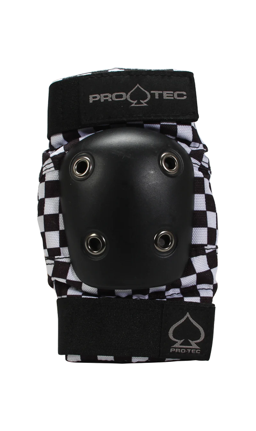 Pro Tec Street Elbow Pads Checkered - Protective Skateboard & BMX Gear for Extreme Sports, Street Skating & Bike Riding - Durable Impact Protection for Elbows