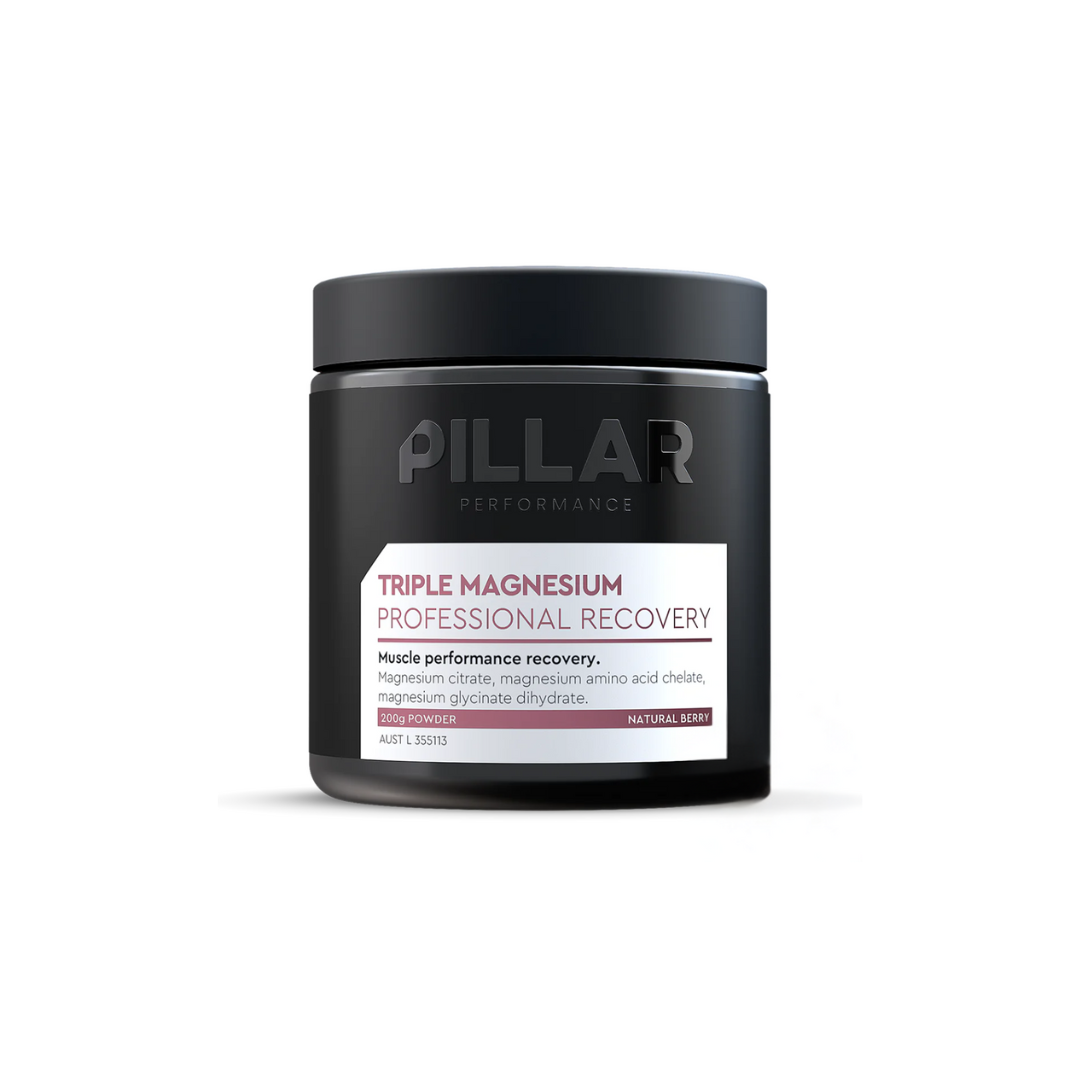 Pillar Triple Magnesium Professional Recovery Powder (JAR) - Premium Muscle Relaxation & Sleep Support Supplement - Ideal for Athletes, Fitness Enthusiasts & Stress Relief