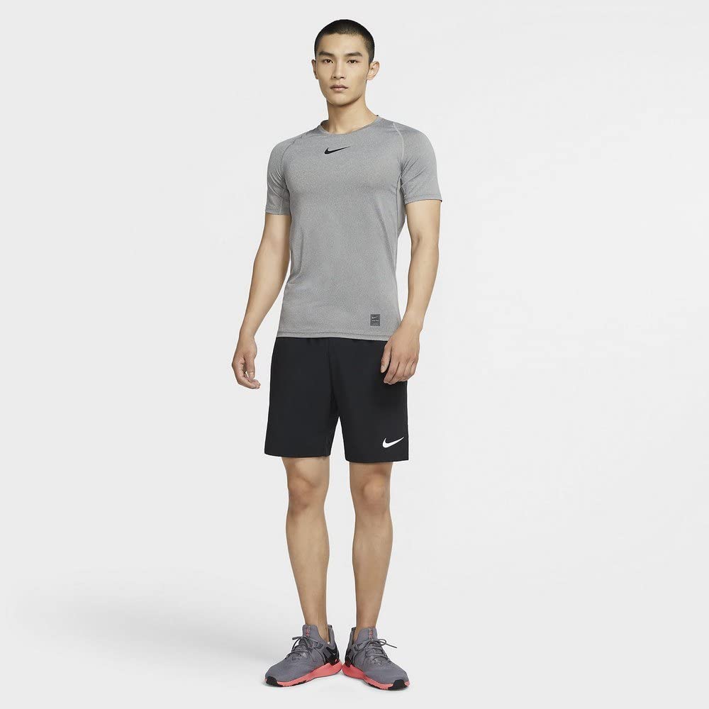 Nike Flex Shorts Woven 3.0 - Men's Running & Training Shorts - Black/White - Medium - Breathable & Lightweight for Gym, Jogging, and Outdoor Activities