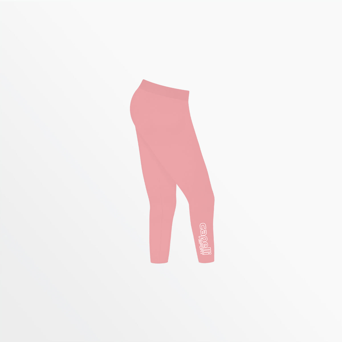 Girl's Mid Rise Logo 3/4 Cotton Leggings - Soft Stretchy Yoga Pants for Kids, Toddler & Teen Girls - Perfect for School, Dance, Gym & Everyday Wear