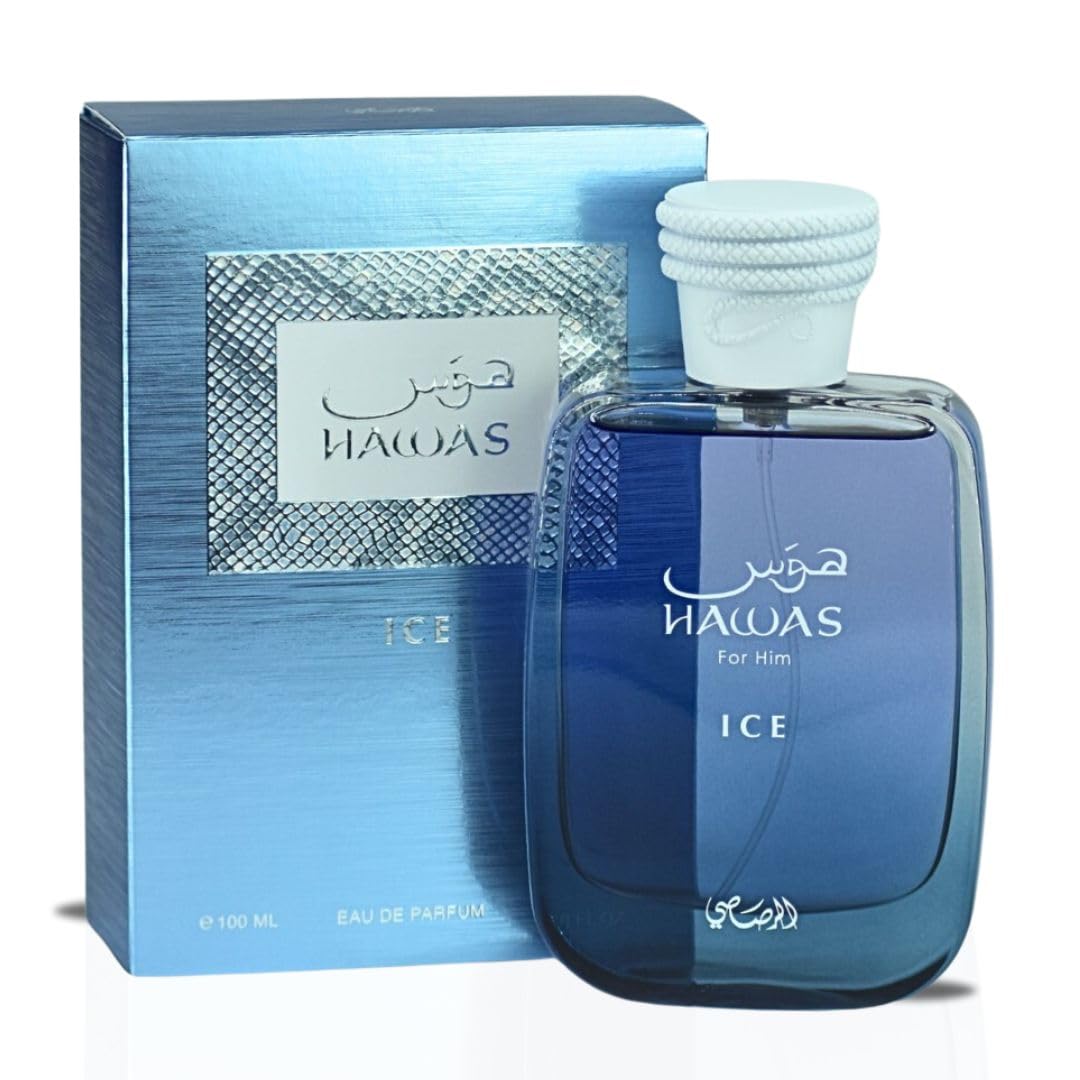 RASASI Hawas Ice & Daarej Eau De Parfum for Men - Long Lasting Arabian Fragrance | Valentine's Day Gift for Him | Perfect for Date Nights, Office & Special Occasions