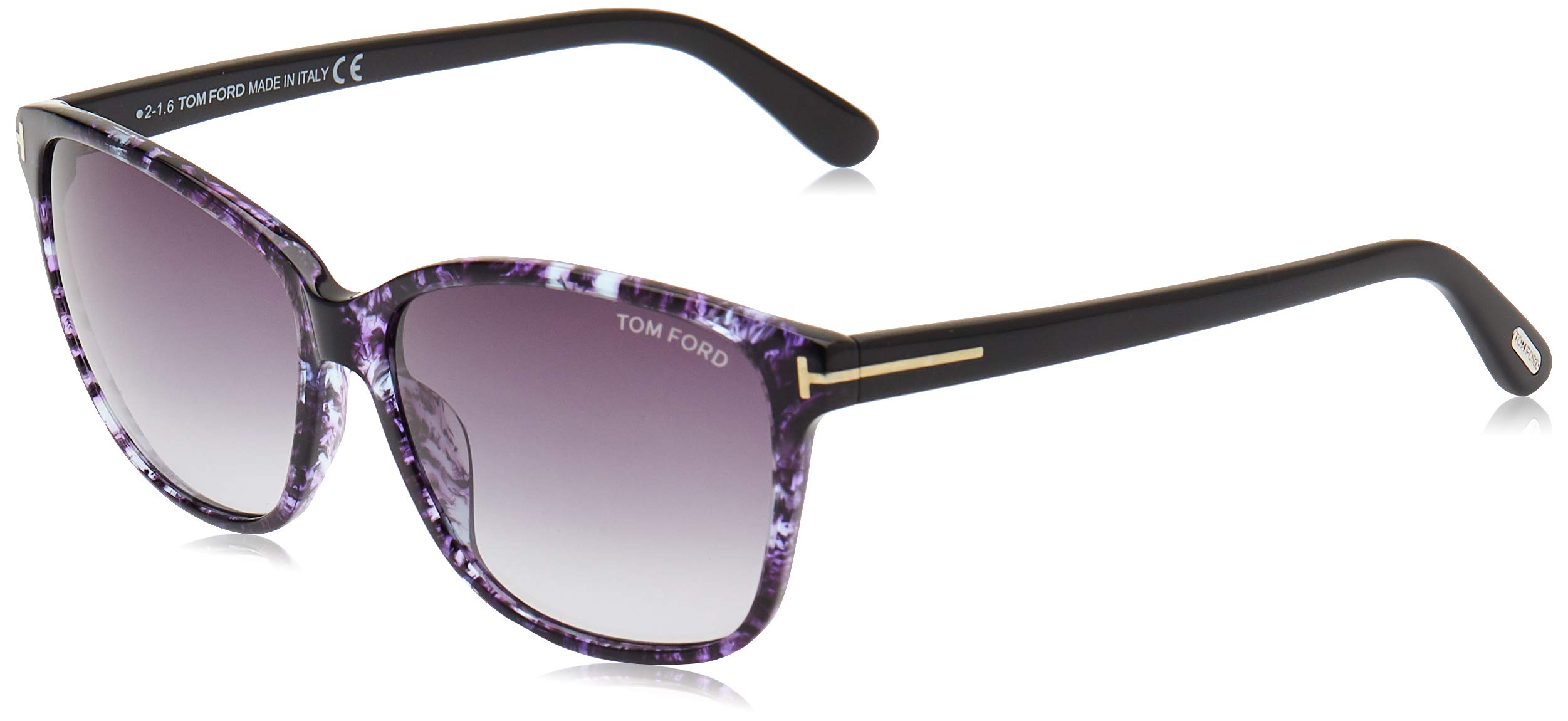 Tom Ford TF432 55mm Sunglasses for Women - Dana Blue Gradient Lenses, UV Protection, Luxury Designer Shades for Driving, Beach & Outdoor Activities