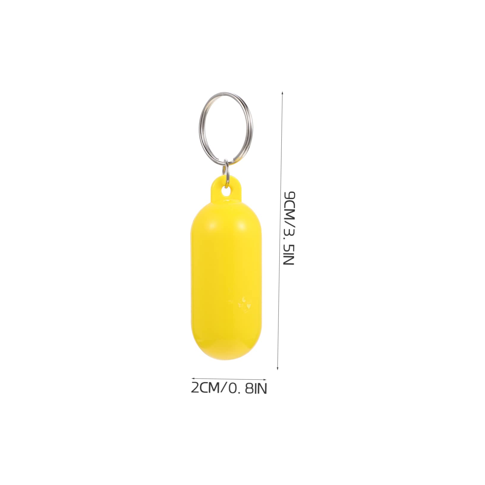 GOOHOCHY 4 Sets Marine Floating Keychains - Waterproof Boat Keyrings with Oval Tube Float (6pcs x 4) for Sailing, Kayaking, Fishing & Water Sports Accessories
