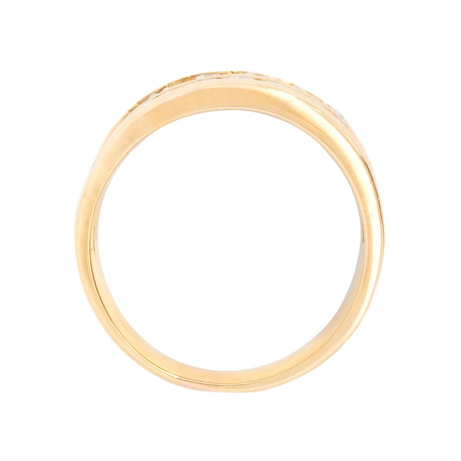 18k Gold Diamond Wedding Band for Women - Elegant Stackable Ring for Bridal, Engagement, Anniversary & Everyday Wear