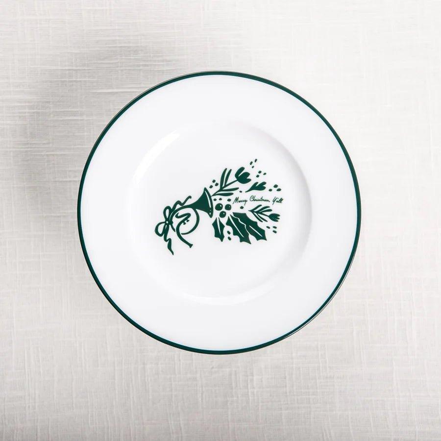 Festive Christmas Dinner Plates Set - 12-Piece Holiday Dinnerware for Christmas Party, Family Gatherings & Festive Celebrations