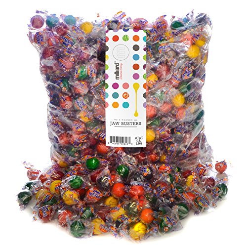 Bulk Candy Jawbrekers - 5lb Individually Wrapped Hard Candy for Parties, Halloween Treats & Candy Buffets | Long-Lasting Sweet Treats for Kids & Adults