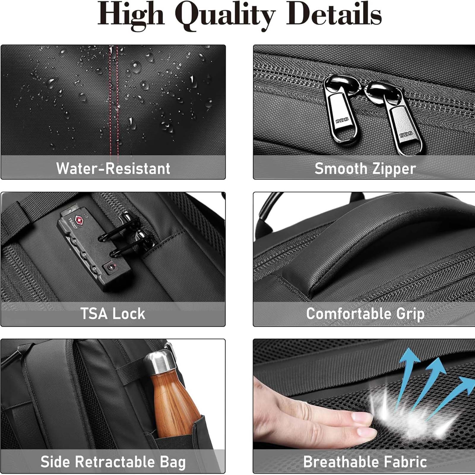 Space Vac Pro 60L Expandable Vacuum Compression Travel Backpack - Electric Vacuum Pump Included, Jet Pack Pro Design for Luggage & Storage (Black) | Perfect for Travel, Camping & Space-Saving Home Organization