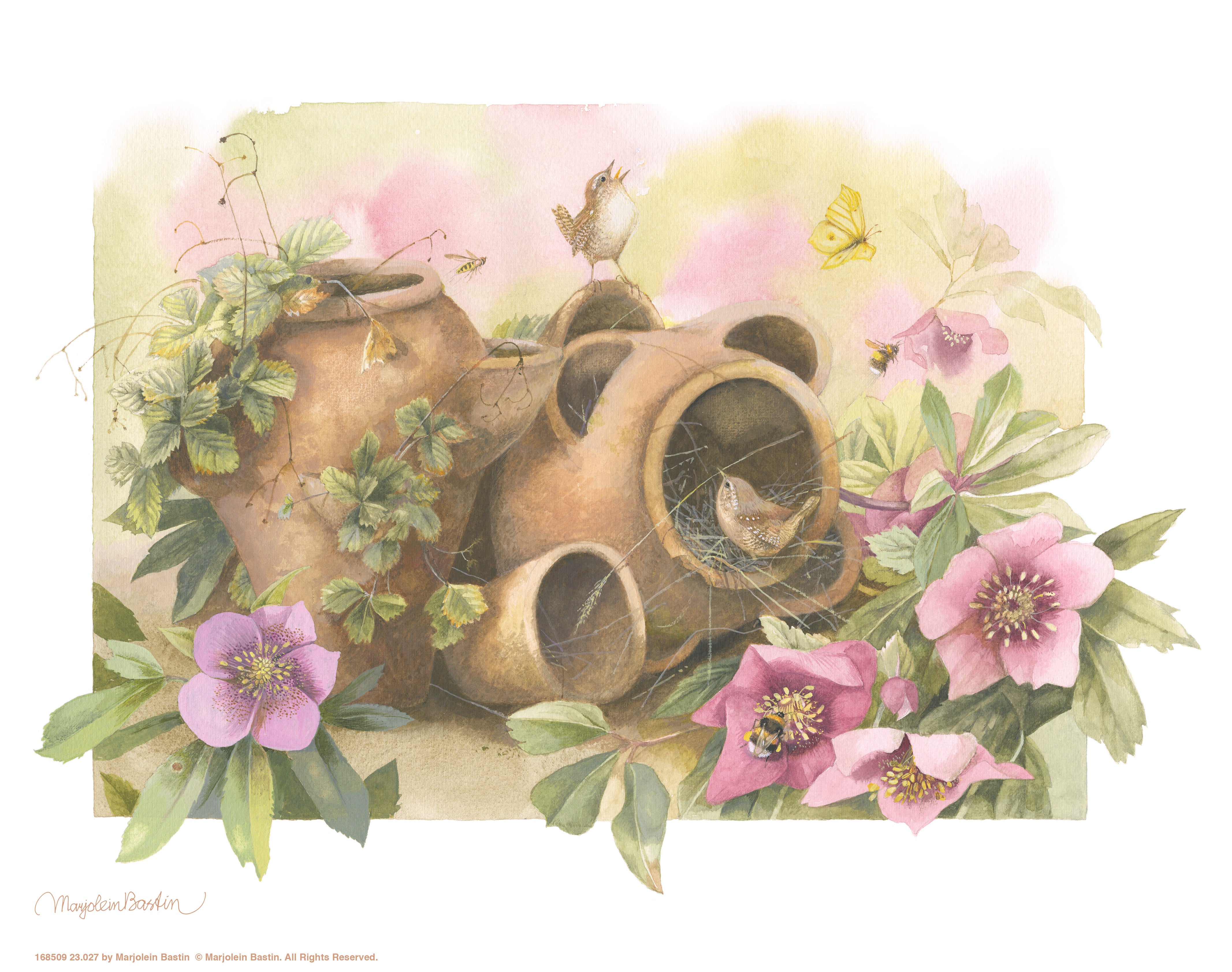 Home Decor Wall Art Prints - Beautiful Handmade Nest Paintings for Living Room, Bedroom & Office Decoration