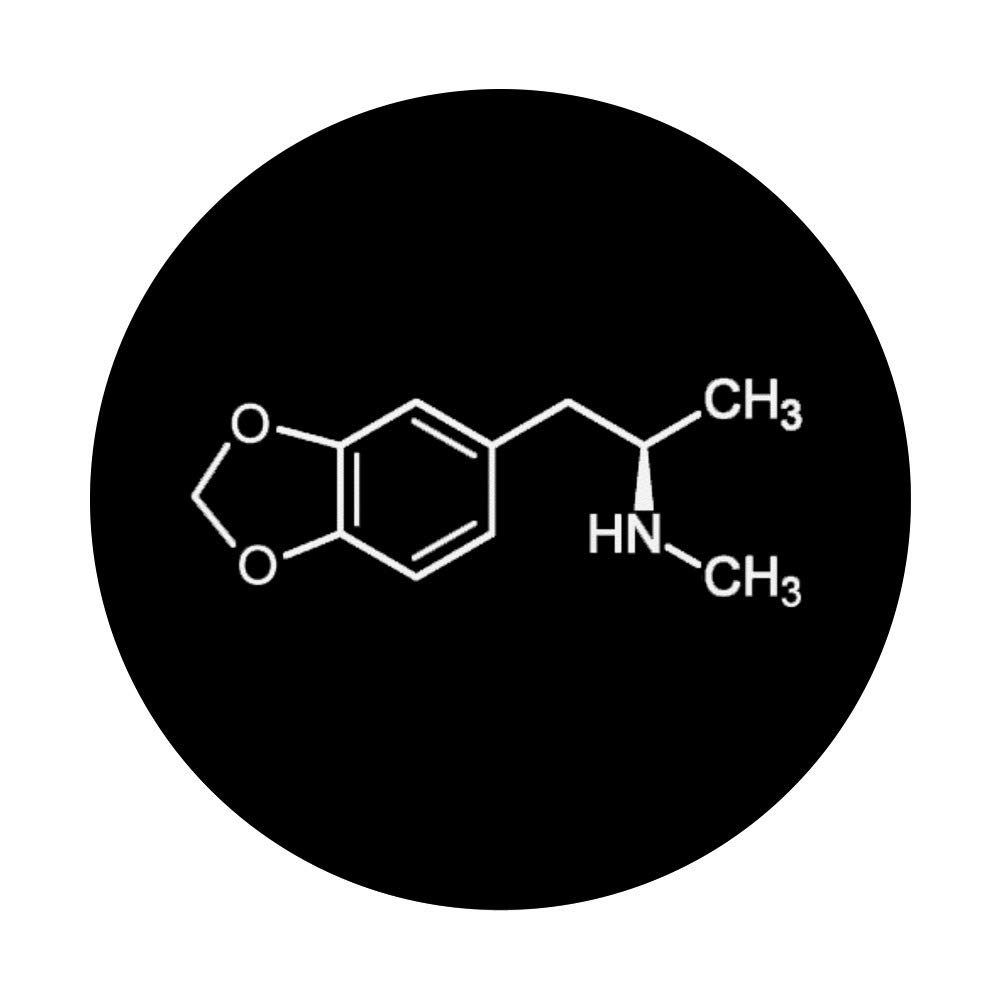 MDMA Ecstasy Molecule Design PopGrip: Swappable Phone & Tablet Grip for EDM Raves, Molly Enthusiasts, and Music Festival Accessories