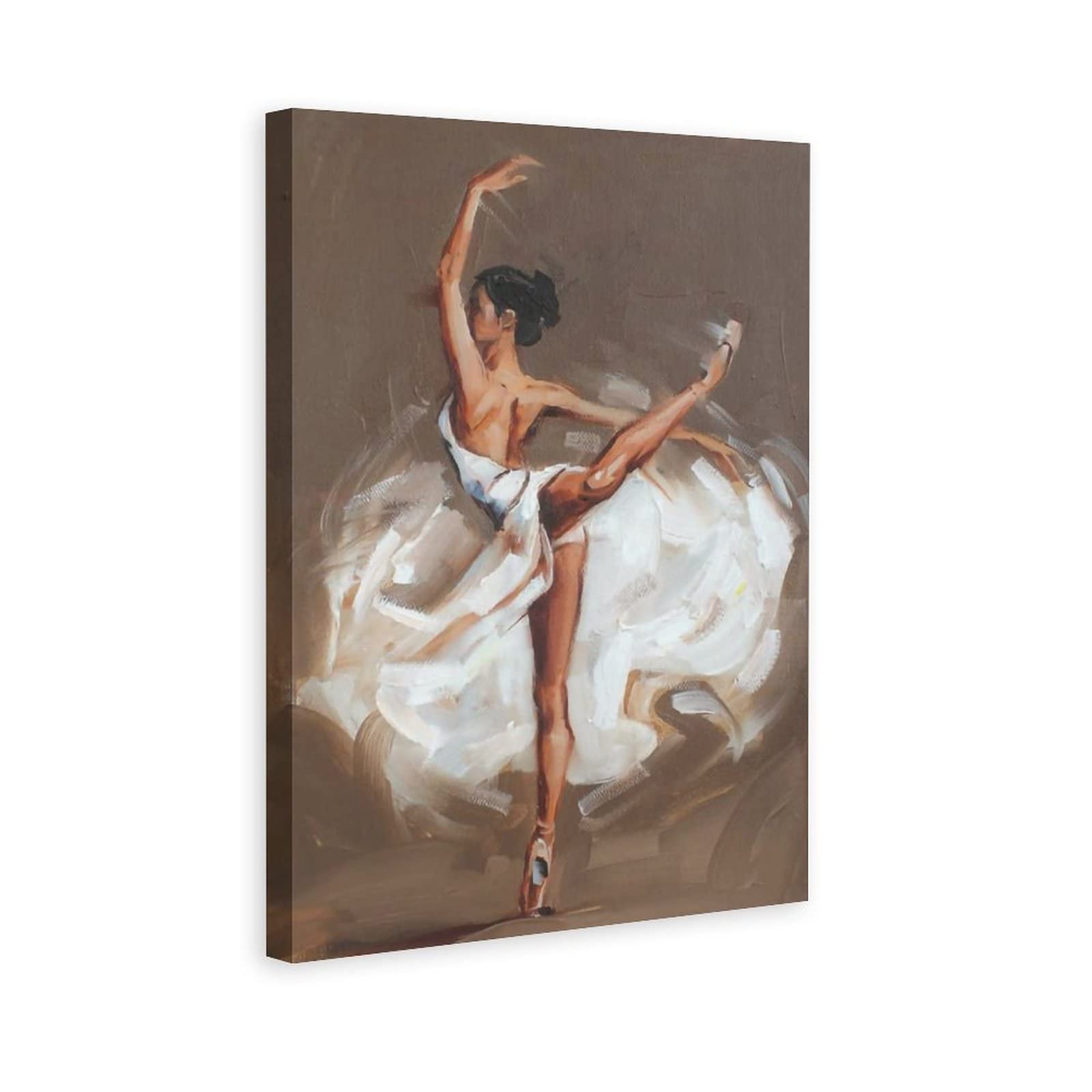 Ballerina Ballet Girls Canvas Wall Art Print - 12x18 Inches (30x45cm) - Elegant Home Decor for Bedroom, Living Room & Office - Perfect Gift for Dance Lovers & Home Decor Enthusiasts | Enhance Your Space with Beautiful Ballet-Themed Artwork