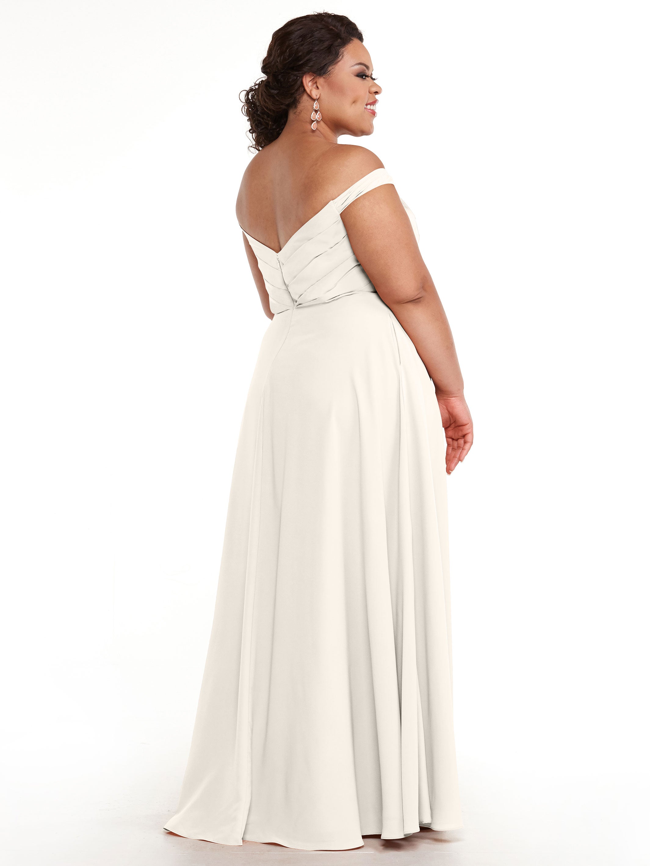 Elegant 83018 Stretch Chiffon Bridesmaid Dress with Pleated Sweetheart Neckline - Perfect for Weddings, Formal Events & Special Occasions