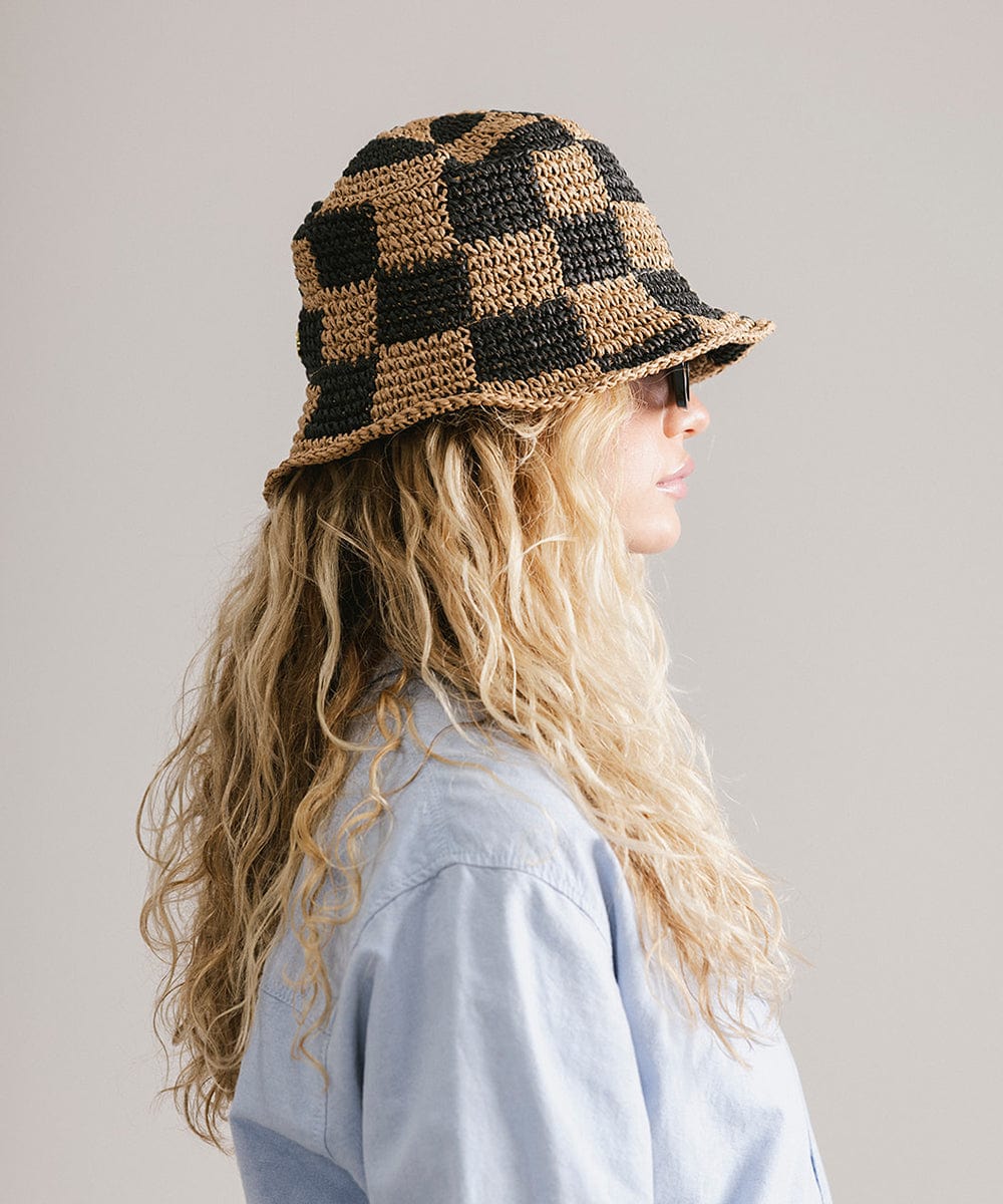 Crochet Packable Bucket Hat for Women - Breathable Summer Sun Hat with Wide Brim - Perfect for Beach, Travel, and Outdoor Activities