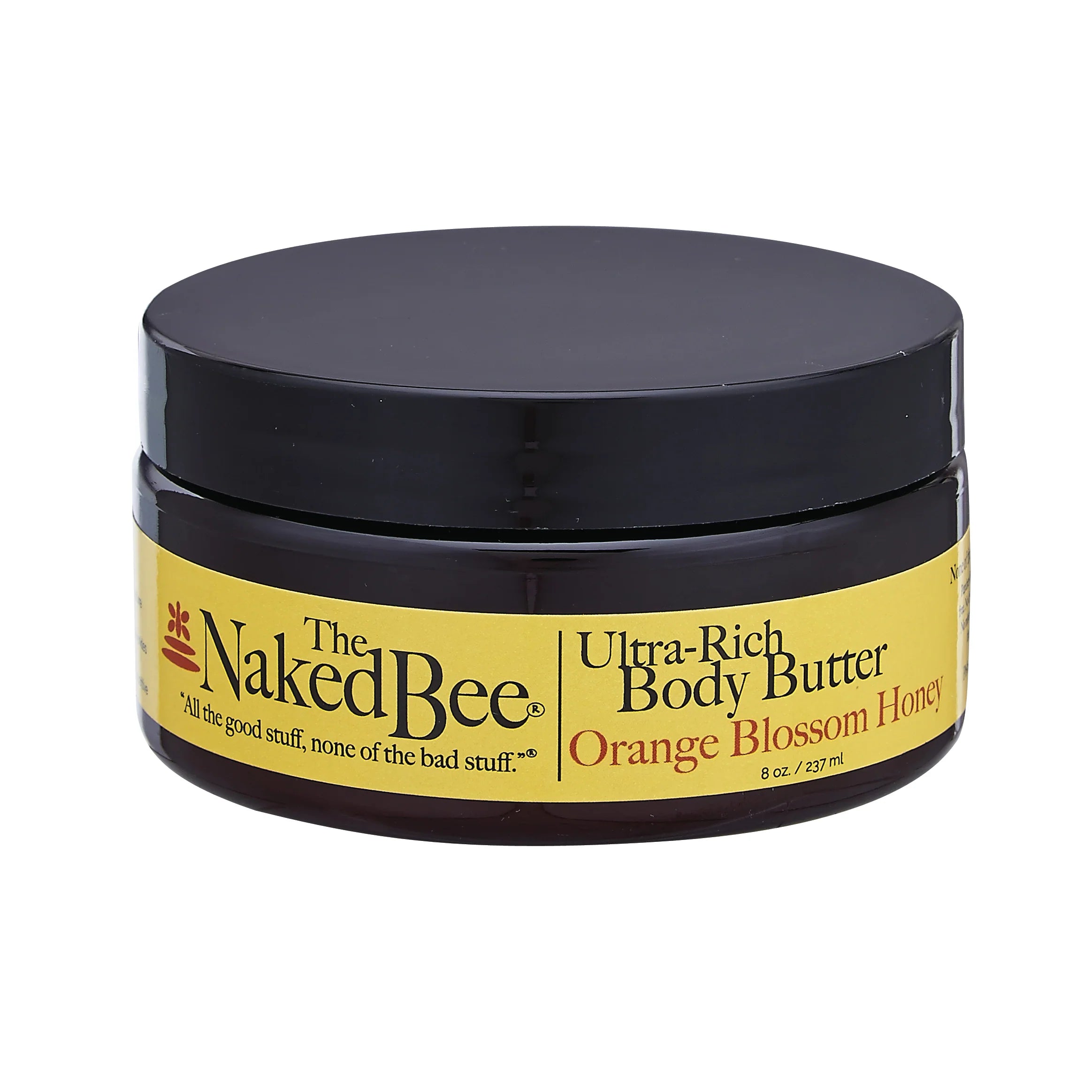 The Naked Bee Orange Blossom Honey Ultra Rich Body Butter 8oz - Moisturizing & Nourishing Dry Skin Care for Women & Men - Perfect for Daily Hydration, After Shower & Spa Treatments