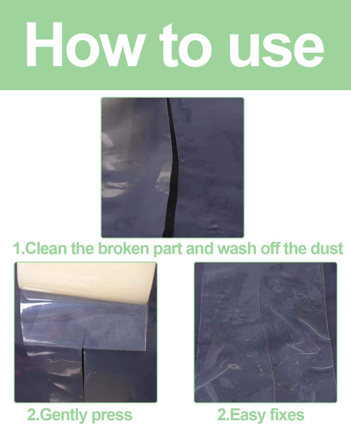 Vensovo Heavy Duty Greenhouse Plastic Repair Tape - 2