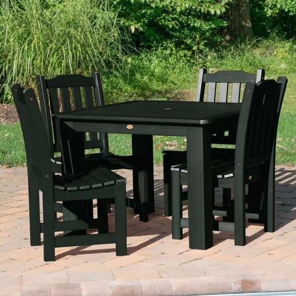 Lehigh 5-Piece Square Patio Dining Set - Outdoor Furniture for Garden, Backyard, and Poolside Relaxation