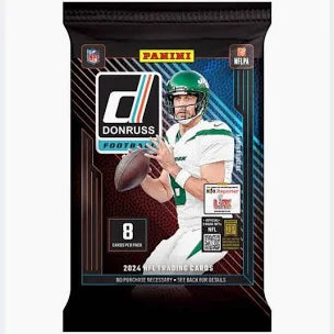 2024 Panini Donruss Football Trading Cards Retail Pack - Collectible NFL Player Cards for Sports Fans and Card Collectors (Perfect for Gifts, Trading, and Display)
