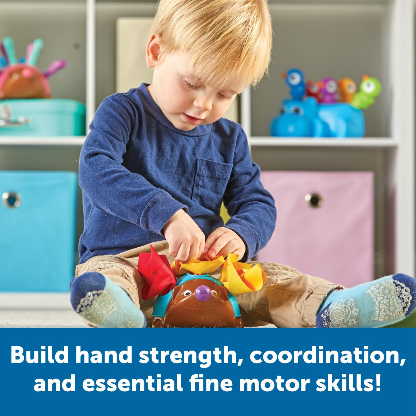 Learning Resources Spike The Fine Motor Hedgehog - 11-Piece Educational Toy for Toddlers 18+ Months - Montessori Baby Toy for Fine Motor Skills Development - Perfect for Preschool Learning & Sensory Play
