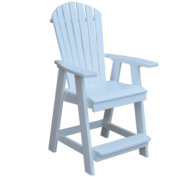 Fanback Counter Chair - Sturdy & Comfortable Bar Stool for Kitchen Island, Breakfast Nook & Home Bar | Adjustable Height & Swivel Seat | Modern Dining Furniture for Restaurants & Cafes