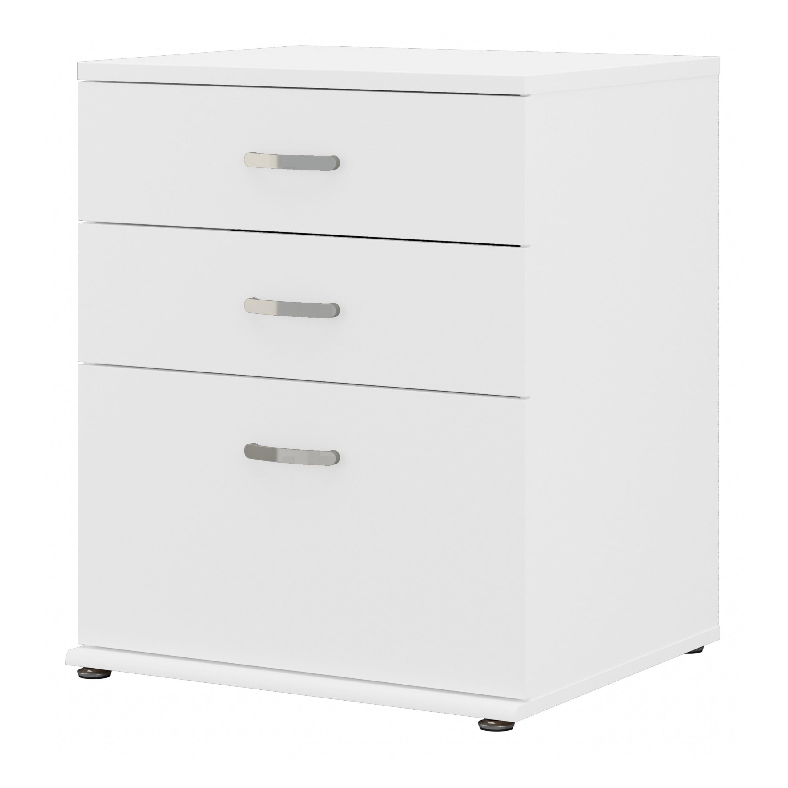 Bush Business Furniture Universal Laundry Room Storage Cabinet with Drawers - White | Organize Detergent, Cleaning Supplies & Household Items | Perfect for Laundry Rooms, Garages & Utility Spaces