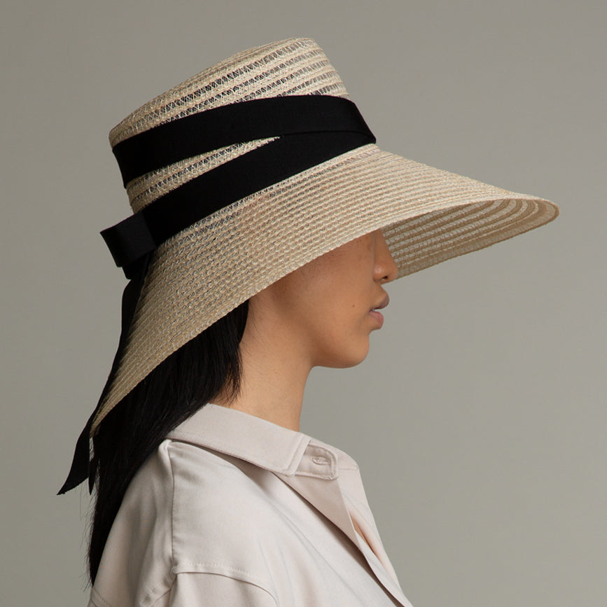 Mirabel Hemp Wide Brim Sun Hat for Women - UV Protection Summer Beach Hat - Perfect for Outdoor, Travel & Gardening