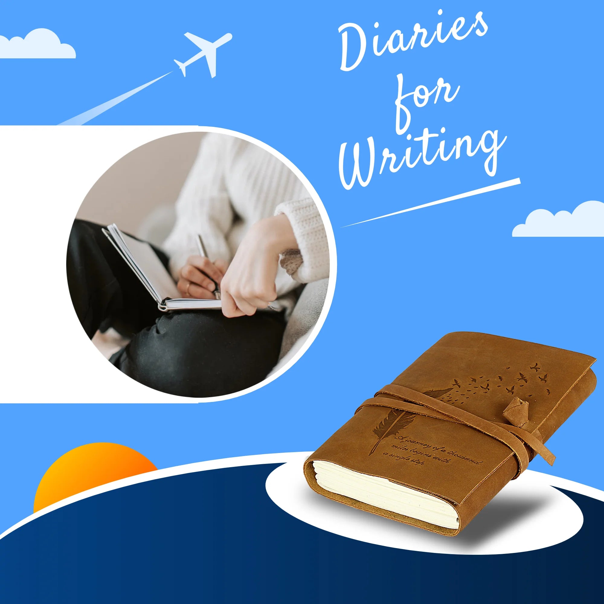 Handmade Tree of Life Leather Journal - Vintage Writing Notebook for Men & Women - Perfect for Travel, Journaling & Gift Giving