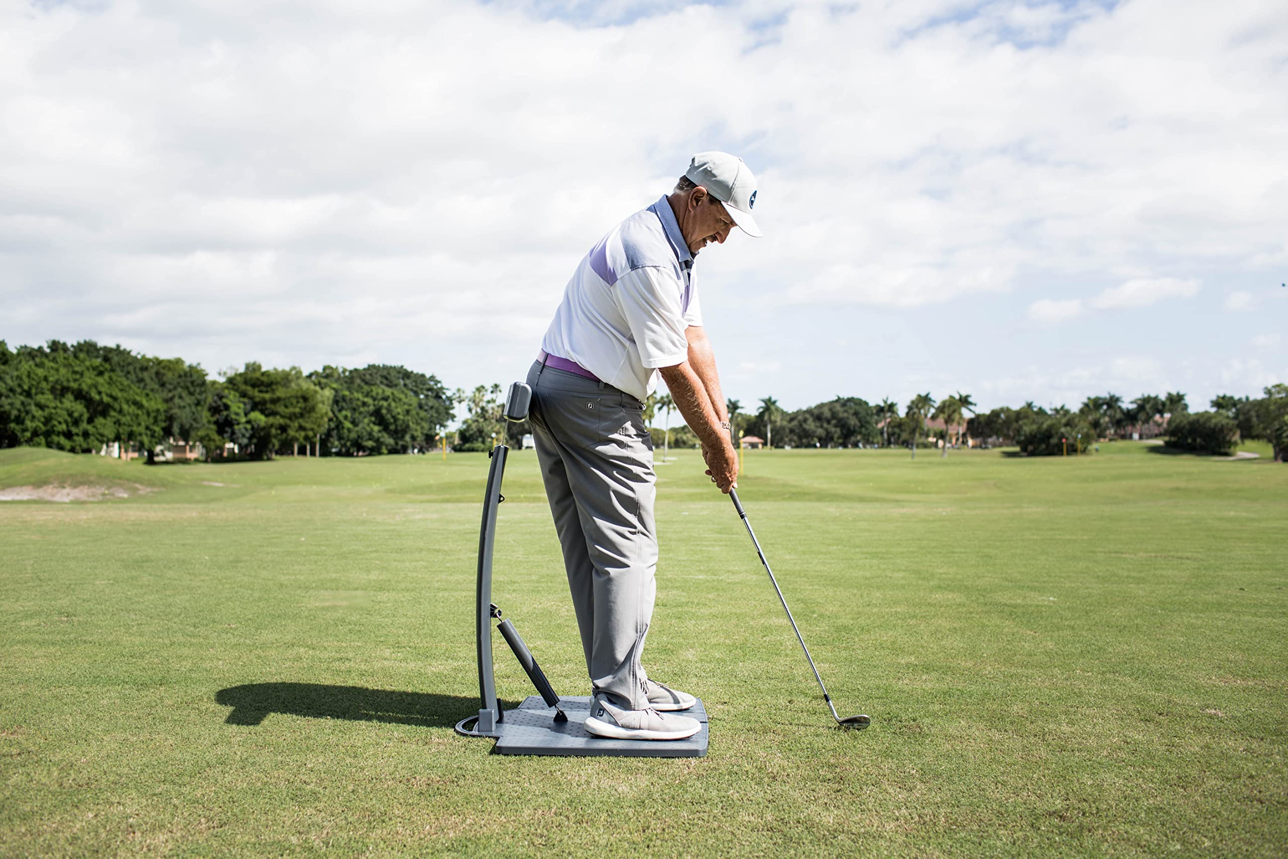 Birdie Town Golf Posture Pod | Golf Swing Trainer for All Levels - Men & Women | Improve Posture & Accuracy | Tour & Amateur Approved | Perfect for Driving Range & Home Practice