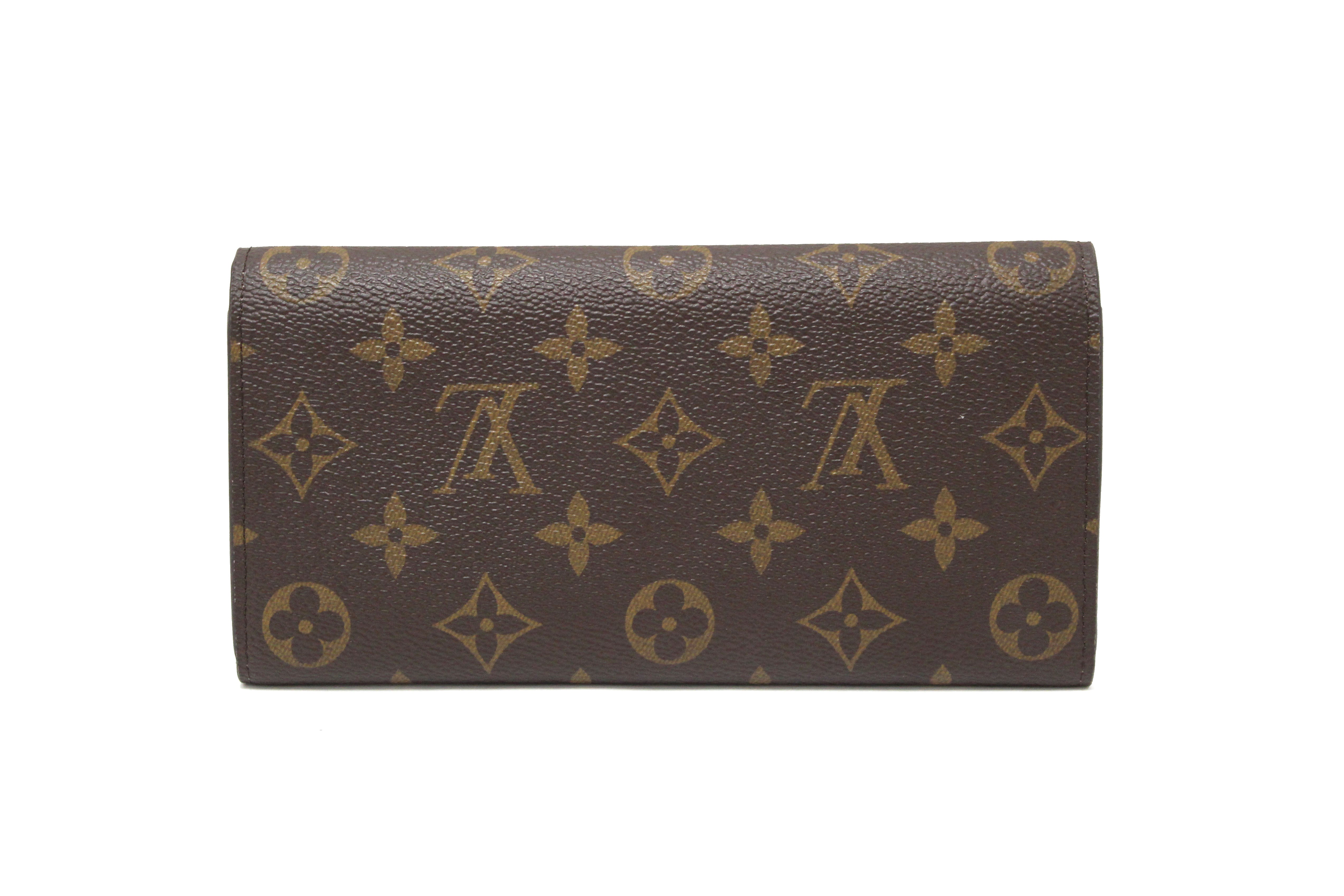 Authentic Louis Vuitton Emilie Wallet - Monogram Canvas Rose Pink Women's Compact Wallet for Everyday Use & Luxury Fashion Accessory