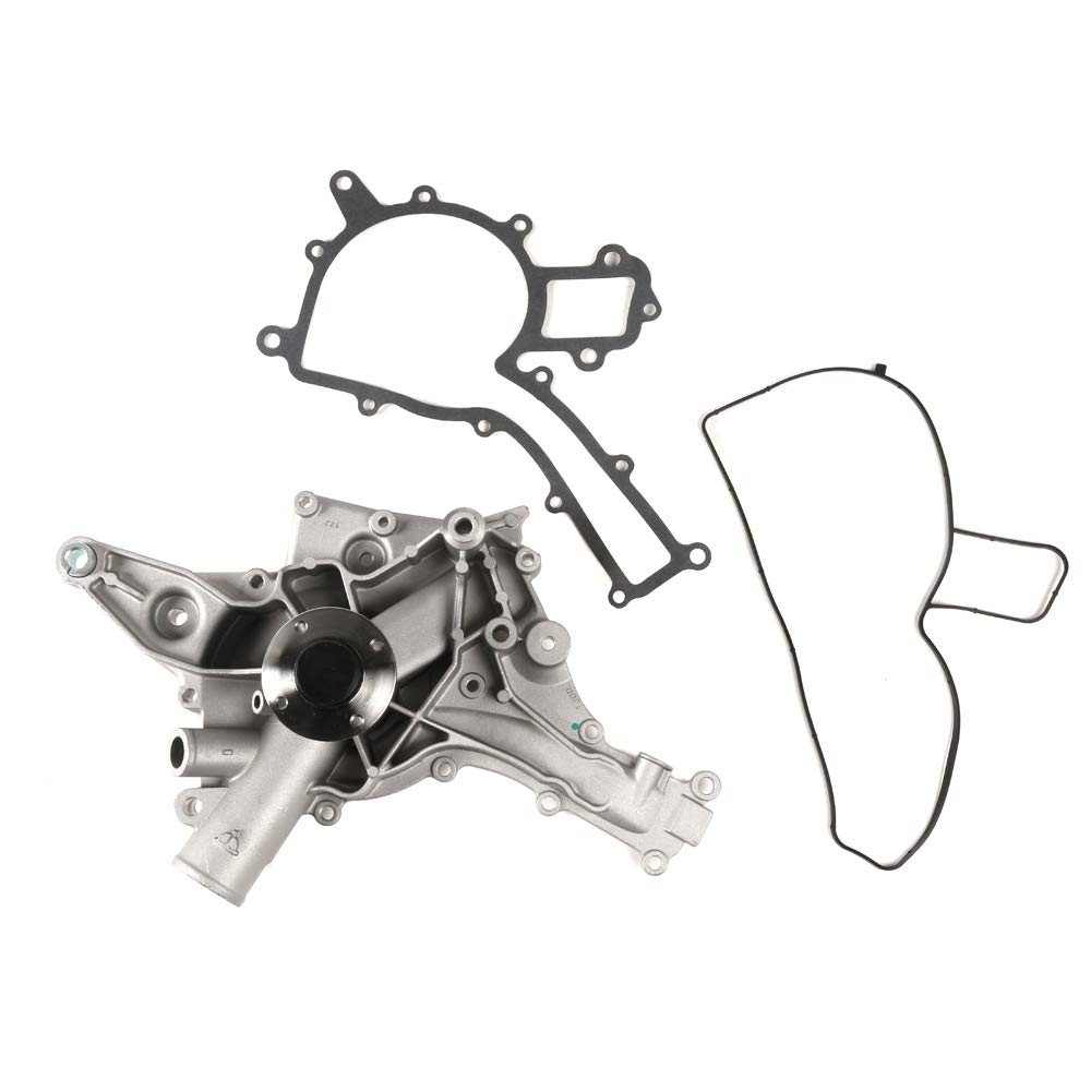 MOCA AW9379 Water Pump with Fan Clutch Kit Compatible with 2001-2005 Mercedes-Benz C240 2.6L, C320 3.2L & 2004-2006 E500 5.0L (No Oil Cooler Hose Fitting) - Replacement for Engine Cooling System Maintenance & Repair
