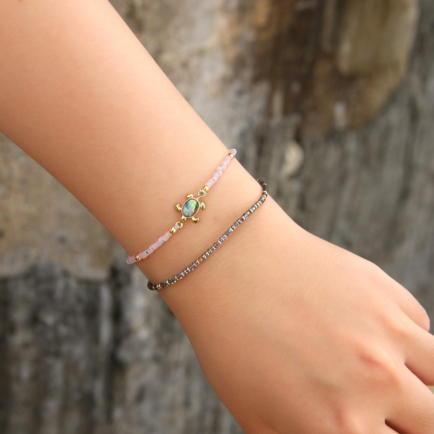 Colorful Beaded Friendship Bracelets for Women - Thin Strand Fashion Jewelry for Gifts, Parties & Everyday Wear
