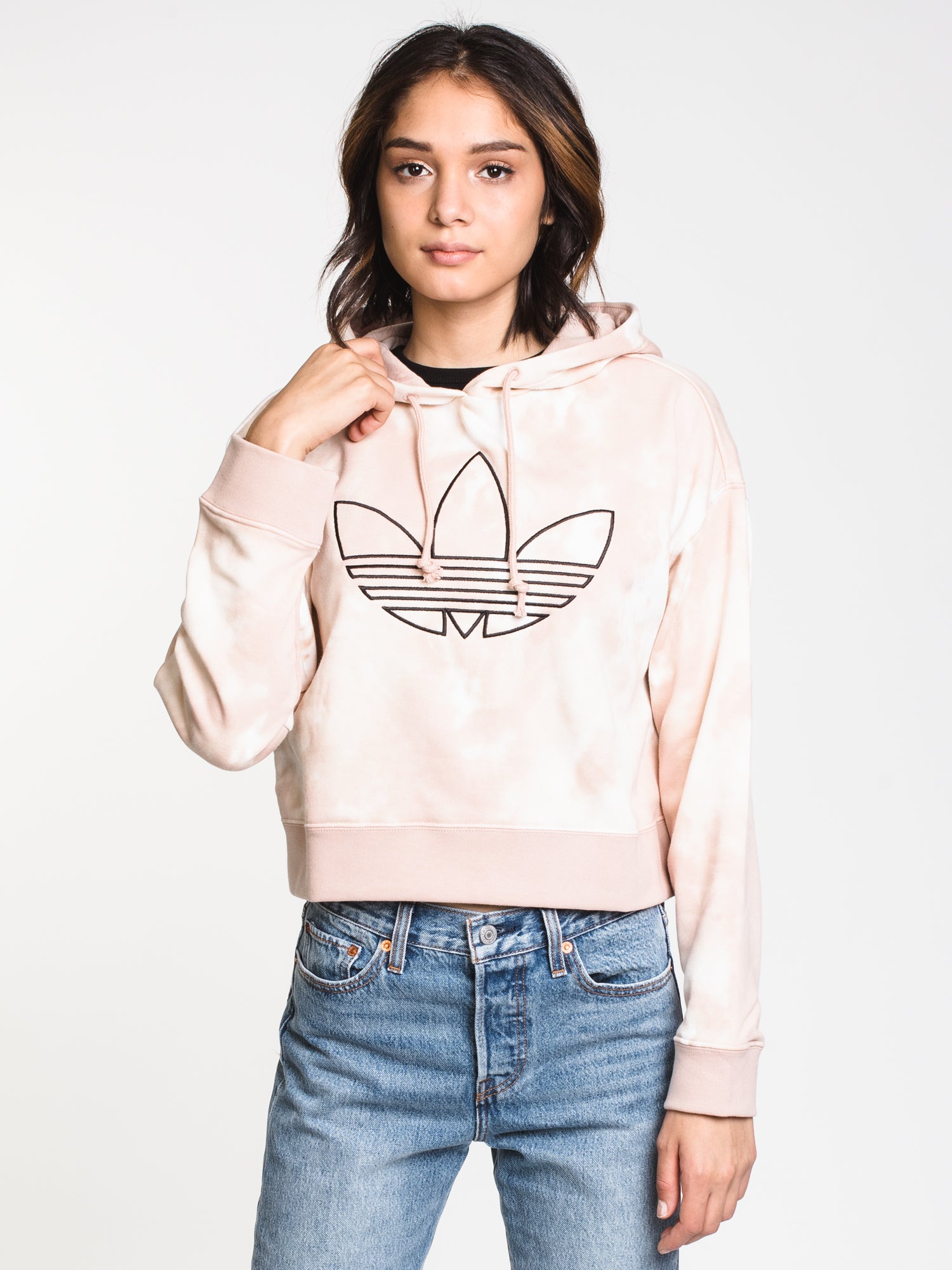 Adidas Crop Pullover Hoodie for Women - Soft & Comfortable Sweatshirt - Perfect for Gym, Running & Casual Wear
