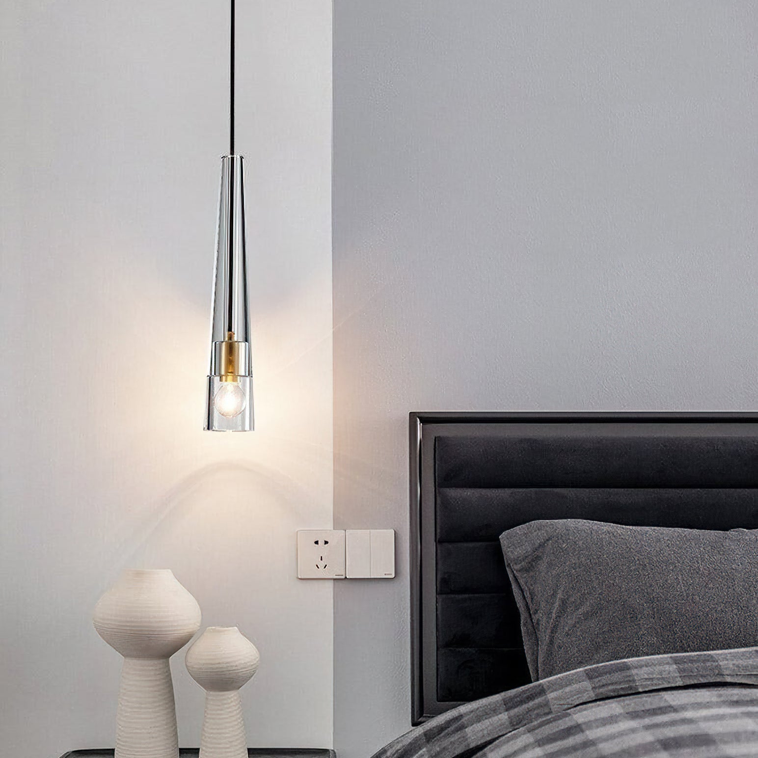 Modern Chamonix Pendant Light - Adjustable Hanging Fixture for Kitchen Island, Dining Room & Bedroom - Industrial Vintage Style Ceiling Lighting Fixture