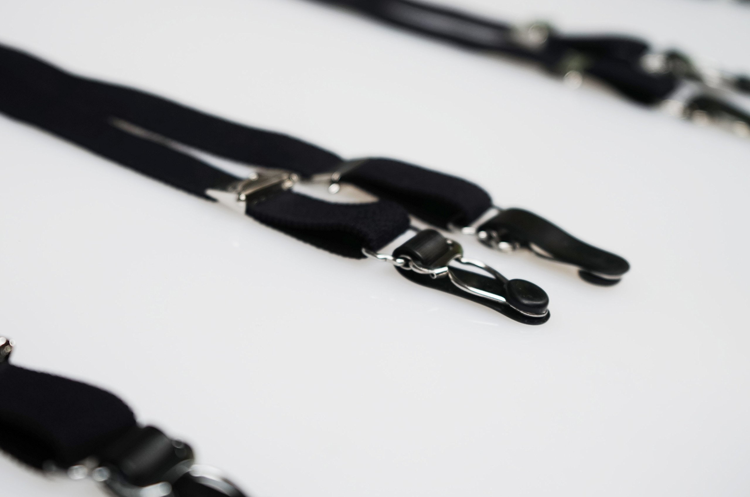 TVRtyle Black Vintage Metal Clips 6-Wide Strap Women's Sexy Garter Belt for Stockings S504B - Perfect for Lingerie, Burlesque, and Vintage Fashion Outfits