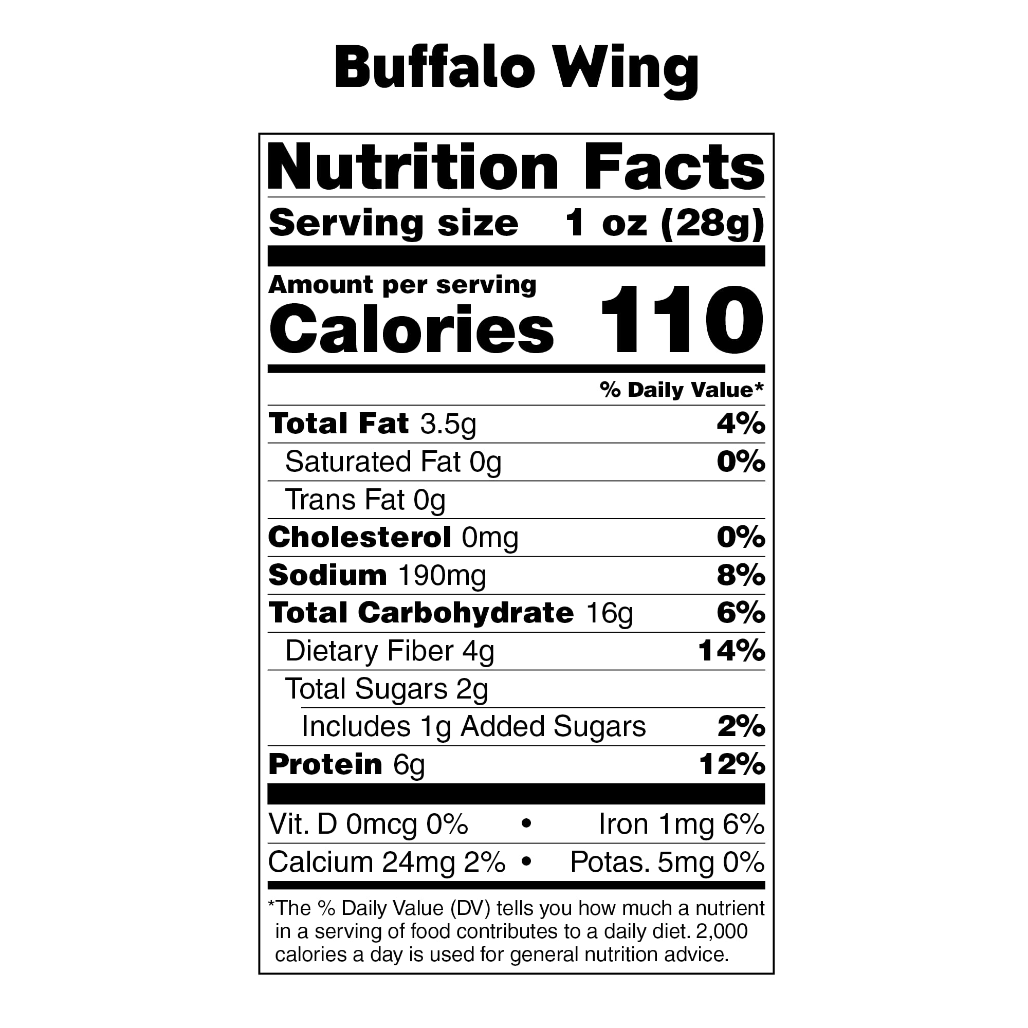 Bada Bean Bada Boom Crunchy Roasted Broad Bean Snacks - High Protein Vegan Gluten-Free Fava Beans, 110 Calorie Packs, Buffalo Wing Flavor, 4.5oz (Pack of 6) - Perfect Healthy Snack for Office, Travel & Keto Diet