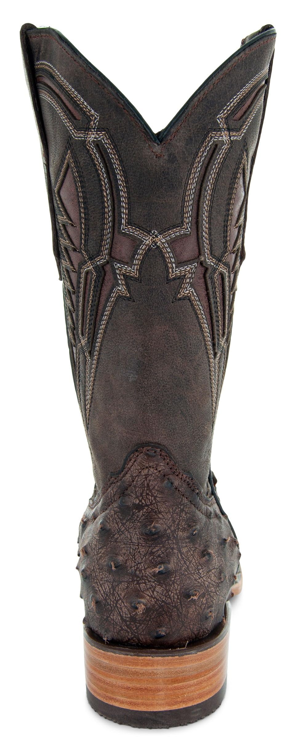 Soto Boots Men's Out of the Wild Ostrich Print Cowboy Boots - Genuine Leather Western Boots for Men H50031 | Perfect for Rodeo, Country Dancing & Western Fashion