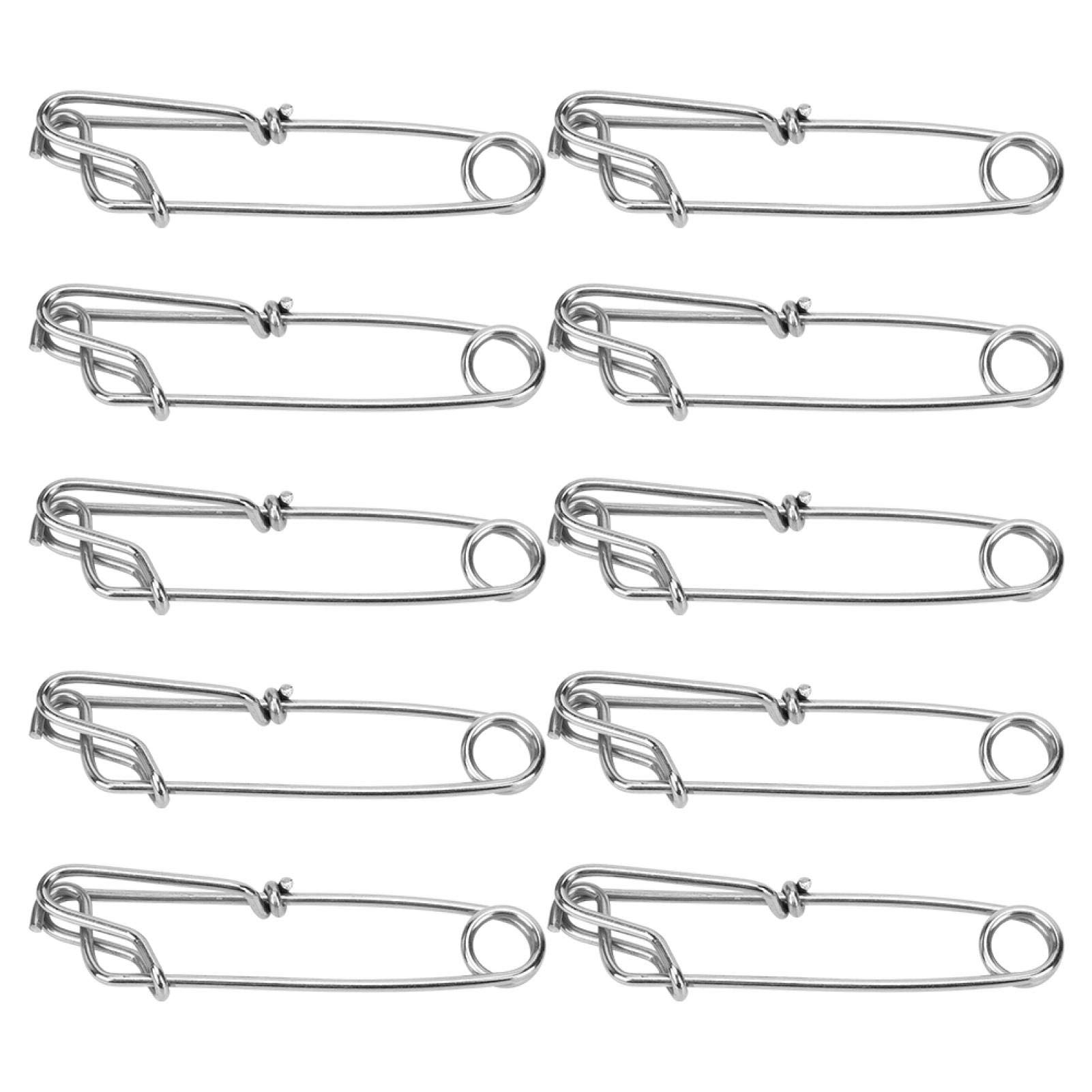 **Wosune 10Pcs Tuna Fishing Clips – 0.1x3.9in Longline Snap Clips for Float Line, Shark & Crab Fishing – Durable Branch Hangers for Saltwater & Freshwater Angling**