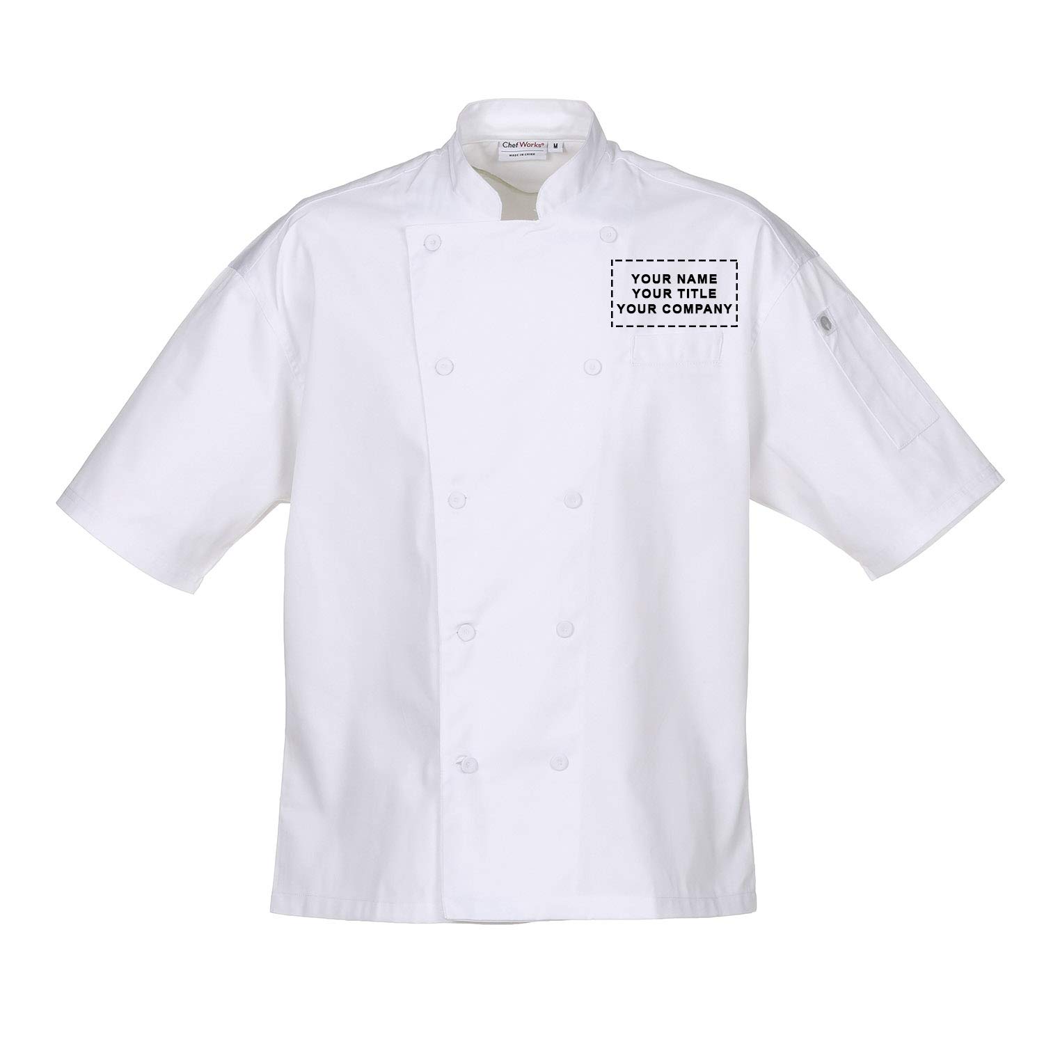 Chef Works Customized Unisex Palermo Professional Chef Coat - Premium Restaurant Kitchen Apparel for Cooking, Baking & Culinary Arts