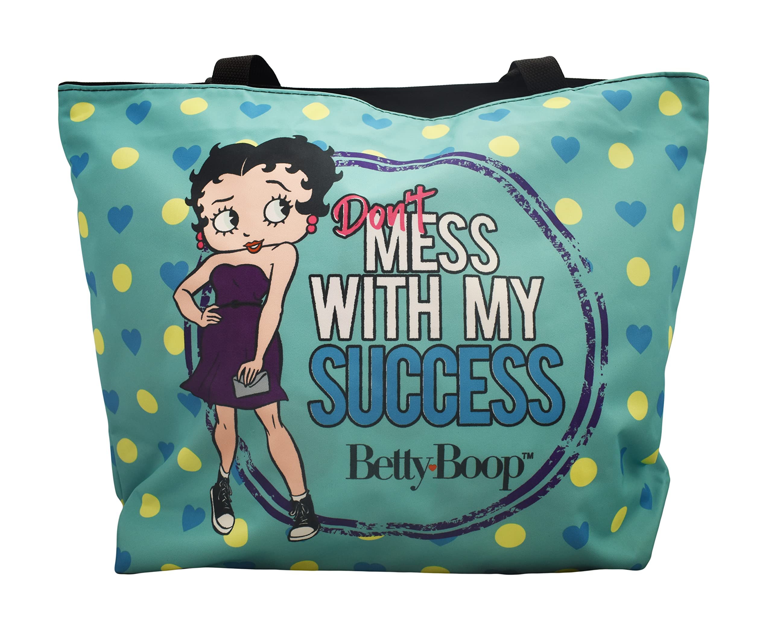 Stylish Betty Boop Tote Bag for Women - Durable Canvas Shopping Bag with Large Capacity - Perfect for Groceries, Beach, Work & Travel