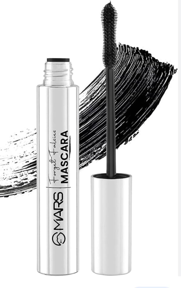 WOODZON MARS Forget Falsies Mascara - Waterproof, Intense Black & Curl Lock Formula for Volumizing Lashes | Long-Lasting, Smudge-Proof Mascara | Perfect for Everyday Wear, Special Occasions & Sensitive Eyes | Pack of 1