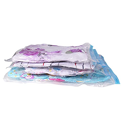 4 Pack Extra Large Vacuum Storage Bags - 2 Jumbo (51x47in) & 2 Super Jumbo (51x39in) Space Saver Bags for Clothes, Blankets & Seasonal Items | Compact Storage Solution for Home, Travel & Moving