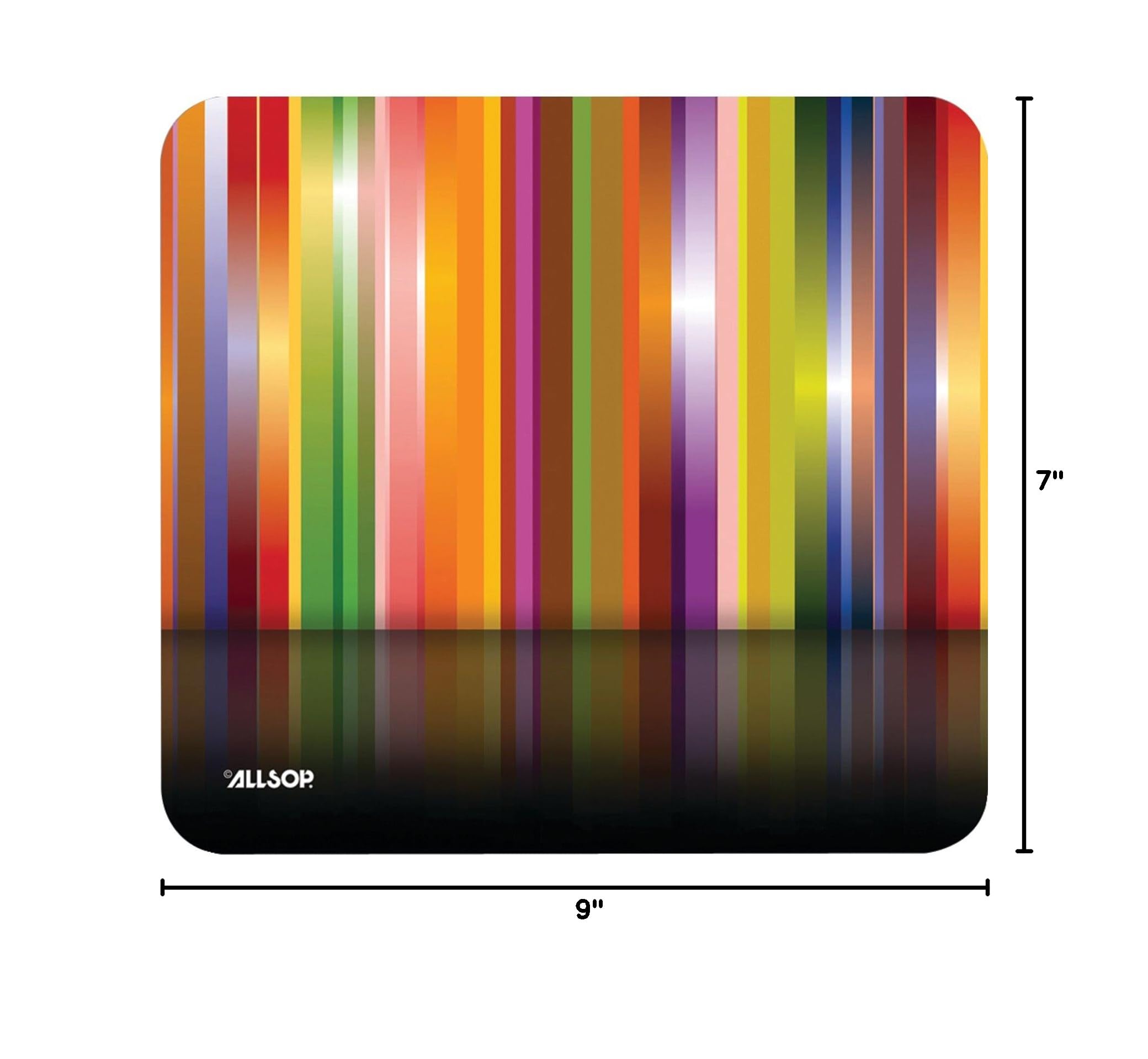 Allsop Mouse Pad with Tech Multi Stripes Design - 9