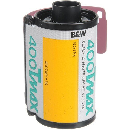 Kodak Professional T-Max 400 ISO 35mm Black & White Film Roll (36 Exposures) - Perfect for Street Photography, Landscape & Low Light Shooting