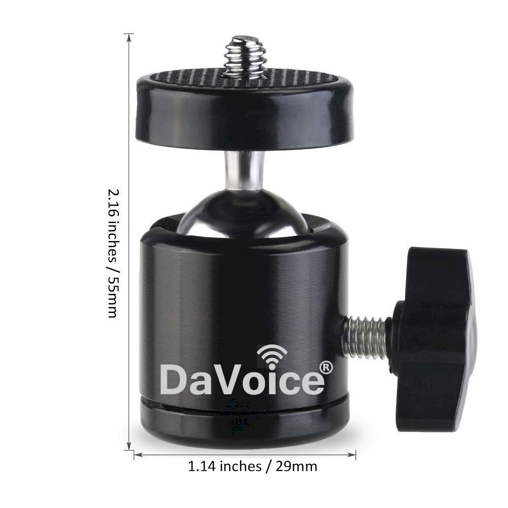 360 Degree Swivel Mini Tripod Ball Head with 1/4
