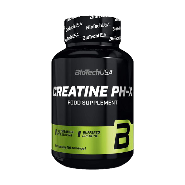 BioTechUSA Creatine PH X 90 Capsules - Premium Creatine Supplement for Muscle Growth & Strength - Perfect for Bodybuilding, Workout Recovery & Athletic Performance
